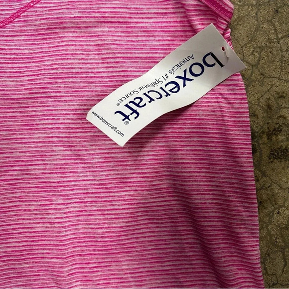 NWT (Lot of 3) Boxercraft Womens Medium Racerback Tank Pink Navy Granite - Picture 4 of 14